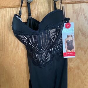 Marilyn Monroe Black Lace Shaping Bodysuit